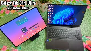 Second Screen Feature For The Samsung Galaxy Tab S11 Ultra Demo