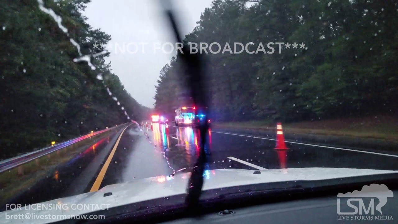 storm radar 10-11-18 Brunswick, VA Vehicle crash on I85
