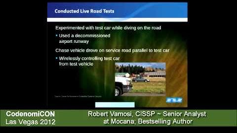 Robert Vamosi at CodenomiCON 2012: When Gadgets Betray Us