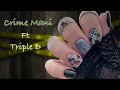 Dip Nails l Crime Mani l Black GLOW l ft Triple D