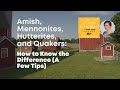 This Is How to Know the Difference Between #Amish and #Mennonites - 10 Days of Q&As