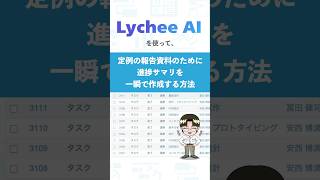 報告資料の作成時間を短縮!AIでプロジェクトの進捗サマリを一瞬で作成する方法【プロジェクト管理ツール Lychee Redmine】