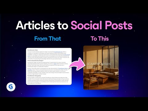 Turn Articles into Impactful Social Media Content