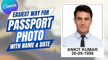Maak een pasfoto met naam en datum in Canva