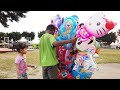 Elora Beli Mainan Anak Balon Karakter Hello Kitty Dan Main Bubble