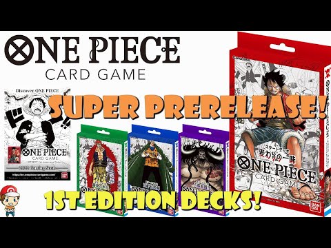 SUPER PreReleases Announced! Limited, 1st Edition Starter Decks!? (HUGE One Piece TCG News)