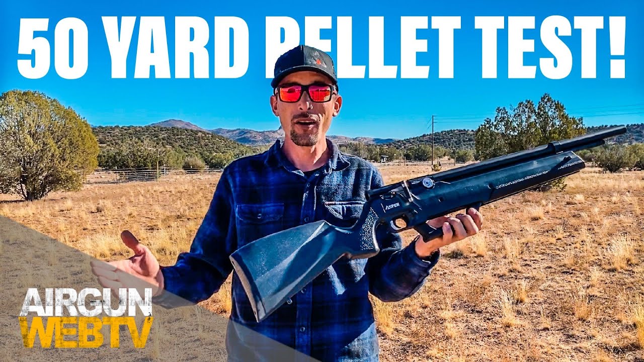 Seneca Aspen 50 YARD PELLET TEST First time out of the box with the