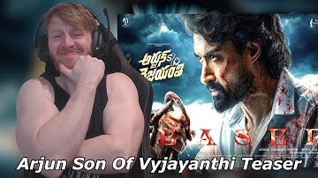 Arjun Son Of Vyjayanthi Teaser • Reaction By Foreigner
