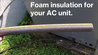 Replace Air Conditioning Foam Pipe Insulation ║Reemplazo aislamiento de espuma de aire acond.║