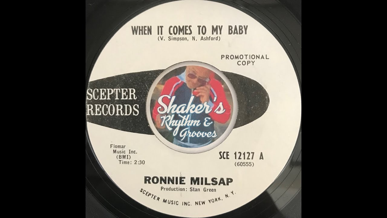 Ronnie Milsap • When It Comes To My Baby • from 1966 on Scepter #SCE 12127