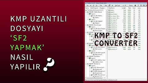 KMP TO SF2 UZANTILI DOSYALAR HALİNE GETİRMEK - SF2 FORMAT - AWAVE STUDIO☻