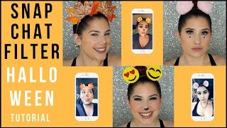 SNAPCHAT FILTER HALLOWEEN MAKEUP TUTORIAL