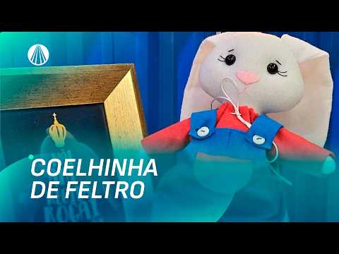 Coelhinha feita em Feltro por Elaine Brum | Faça Você Mesmo