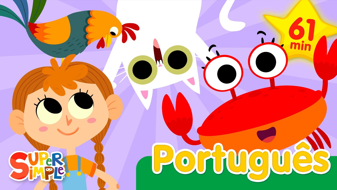 Os Caranguejos Vão Rastejando + Mais | Canções infantis divertidas | 1 Hora | Super Simple Português