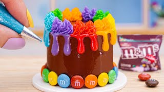 Amazing Rainbow Cake Decorating Ideas | Decorate Chocolate Heart Cake With Kitkat Cake