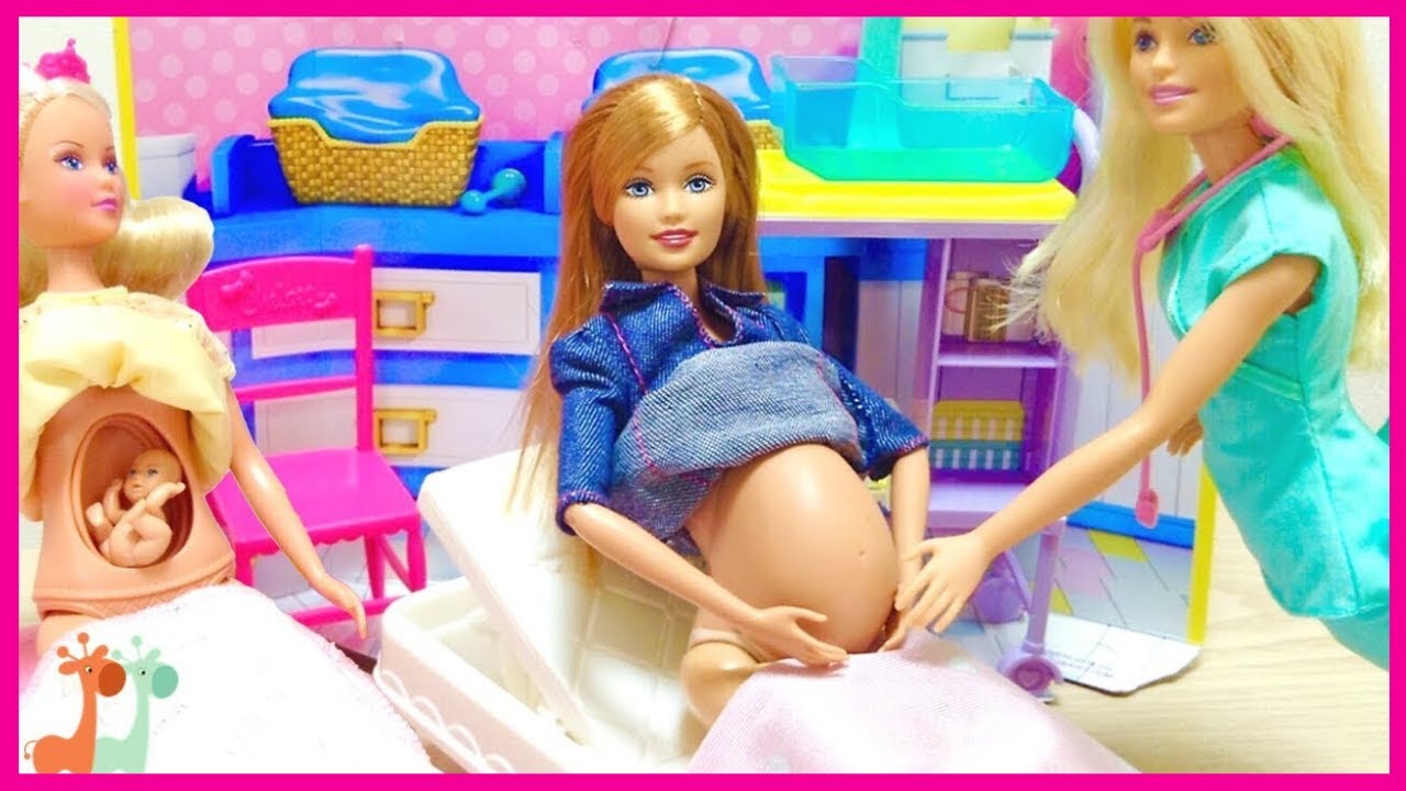 Barbie gravida com beb na barriga