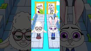 Perfect Puzzle Run Challenge - Judy Hopps or Bellwether Sprunki Zootopia 2! 1000%