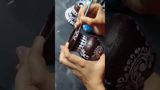 Clay Pot Design ✨ #trending #art #diy #shorts #youtubeshorts #craft