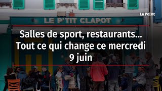 Salles de sport, restaurants… Tout ce qui change ce mercredi 9 juin