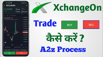 Xchangeon par buy sell trade kaise kare ? A2z process ! Xchangeon new update