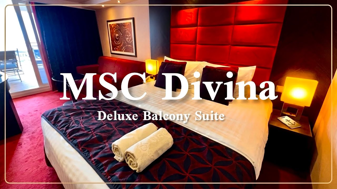 MSC Divina Deluxe Balcony Suite Cabin 11084 Tour & Review