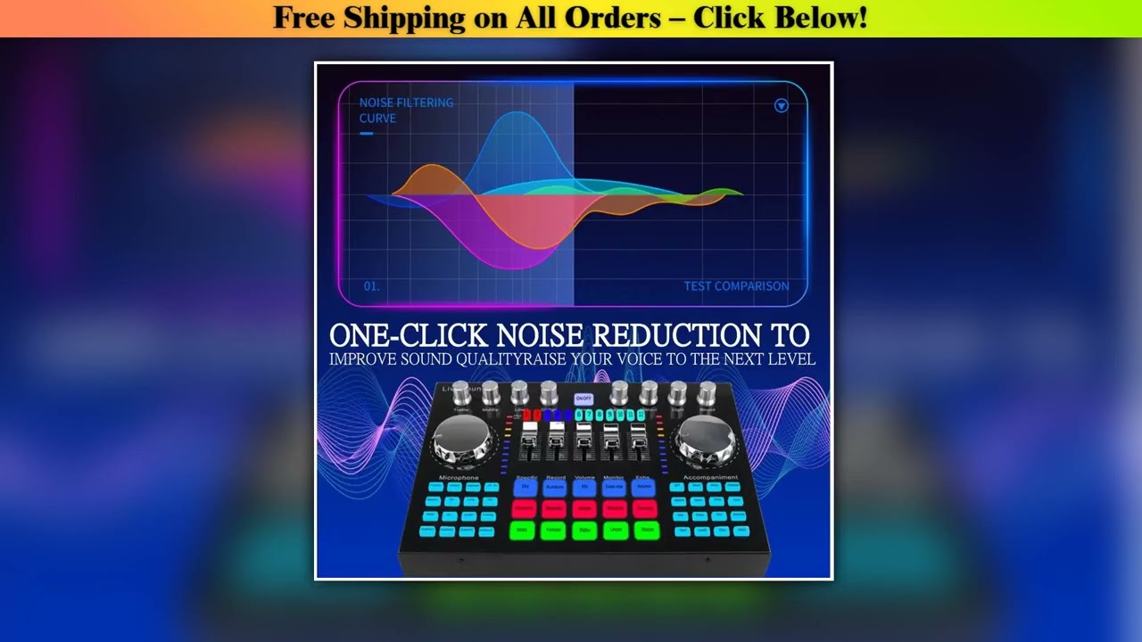 K1 Live Sound Card Portable Internet Celebrity Live Broadcast Special Sound Equipment Universal