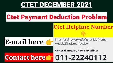 ctet payment failed 2021|ctet payment problem2021|ctet helpline Number
