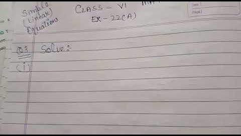 Q3 Ex-22A part-4  ch-22 simple Linear equations class VI ICSE BOARD maths by love with mathematics