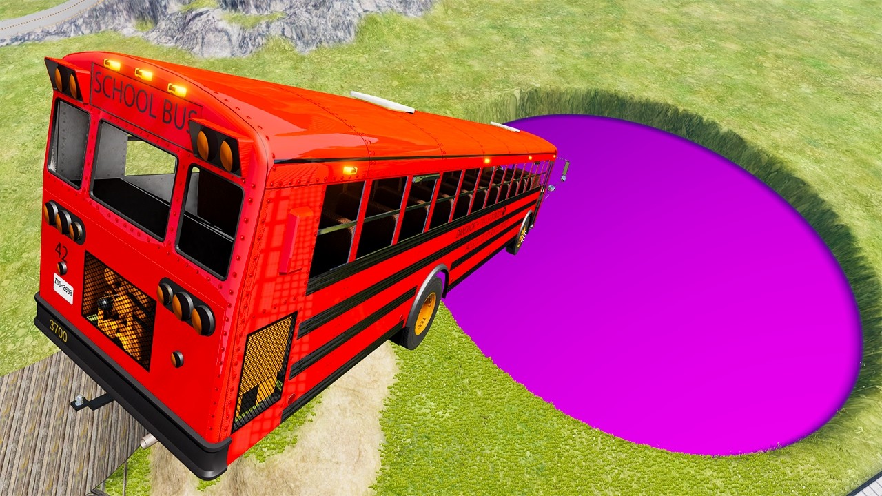 School Bus Crashes & Jumps 201 – BeamNG.Drive