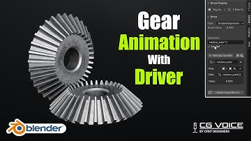 How To Animate Gears With Drivers In Blender _ Blender Tutorial