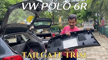 Polo 6R - Removing the boot lid/tailgate trim