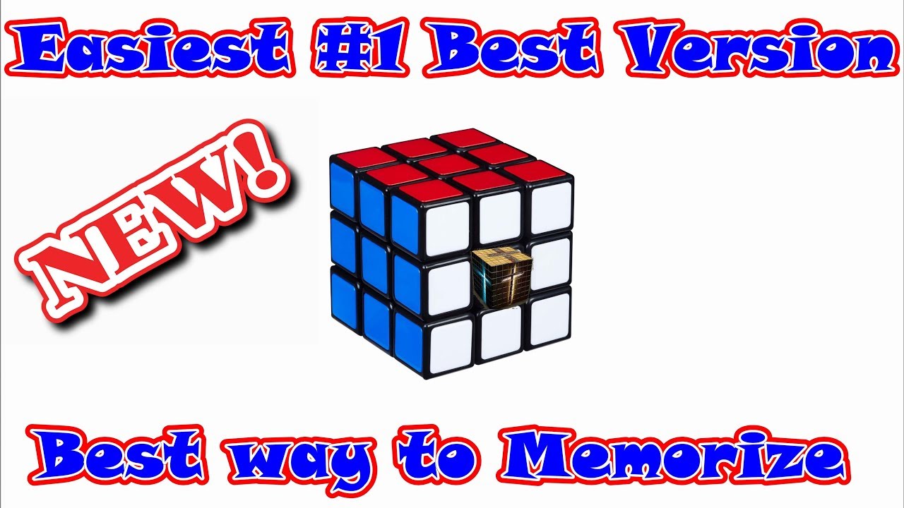 How to Solve a 3X3 Rubik's Cube BEST Tutorial for Beginners NEW EASY in ...