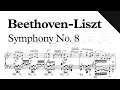 Beethovenliszt  symphony no 8 op 93 sheet music piano reduction