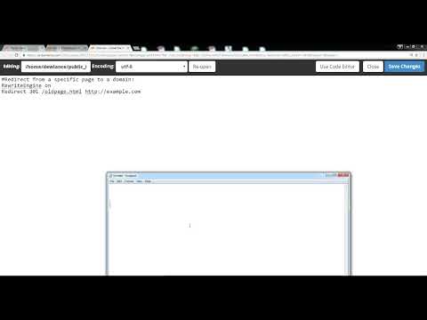 How to redirect page to another website using htaccess - cpanel Course +HD + Latest - P75
