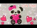 MANUALIDADES EN FOMI. PARA SAN VALENTÍN .muy fácil de hacer