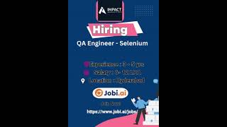 "QA Engineer - Selenium at Impact | 3-5 Years of Experience | Elevate Software Quality!" screenshot 5