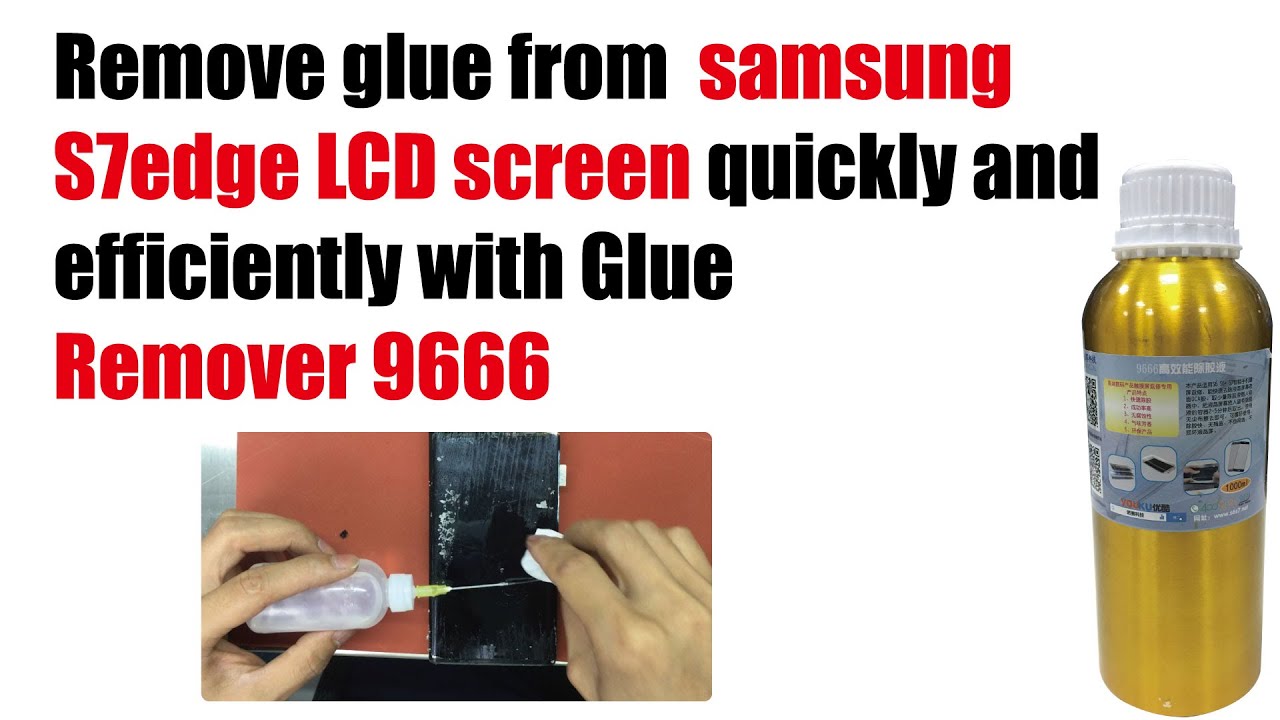 How to remove glue on the digitizer of Samsung galaxy s7 edge in minutes YouTube