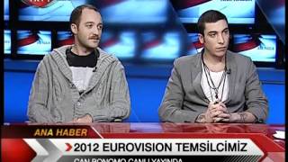 Eurovision 2012: Representative Announced - Can Bonomo interview with TRT