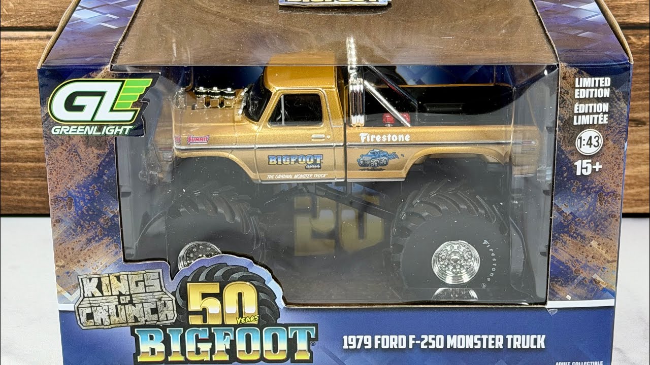 REVIEW: BIGFOOT 50th Anniv 1/43 Monster Truck by GREENLIGHT - YouTube