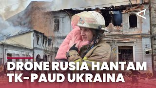 Serangan drone Rusia hantam TK di Kyiv, Ukraina