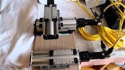 Parker 404100XRMP 3-Axis Servo - Mach3 Test