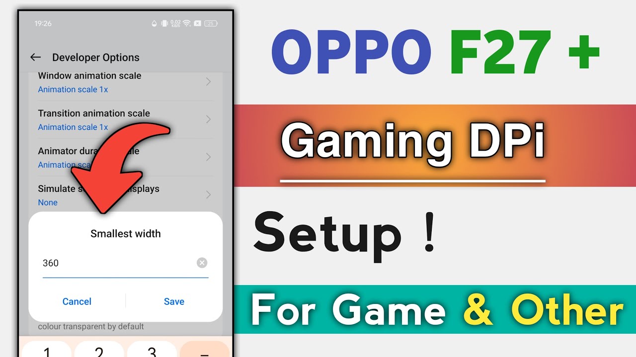 OPPO F27 Series How To Change DPi ! Gaming DPi For OPPO F27 Series