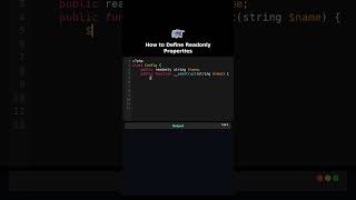 How to Define Readonly Properties #immutable