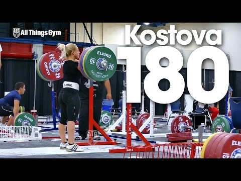 Boyanka Kostova (58kg) 180kg Front Squat 2015 World Weightlifting Championships