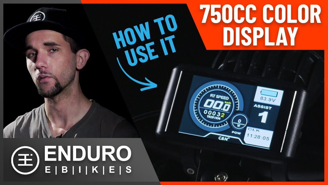 How To Use 750cc Color Display On An Enduro E-Bike