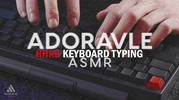 [4K/ASMR] HHKB KEYBOARD TYPING ASMR (No talking 2 hours)
