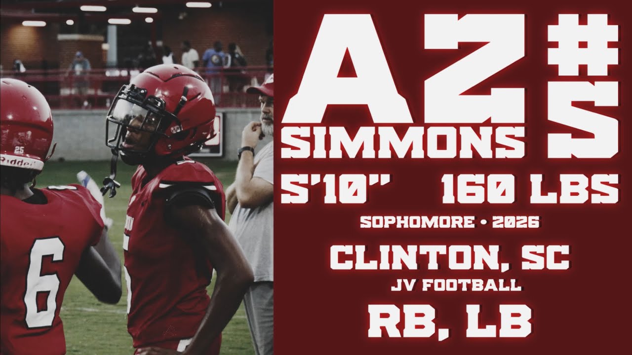#5 Az Simmons Sophomore Game Highlights vs Batesburg Leesville (Clinton ...