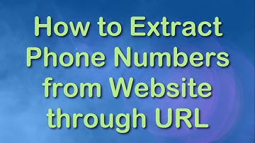 How to extract phone numbers from multiple websites?