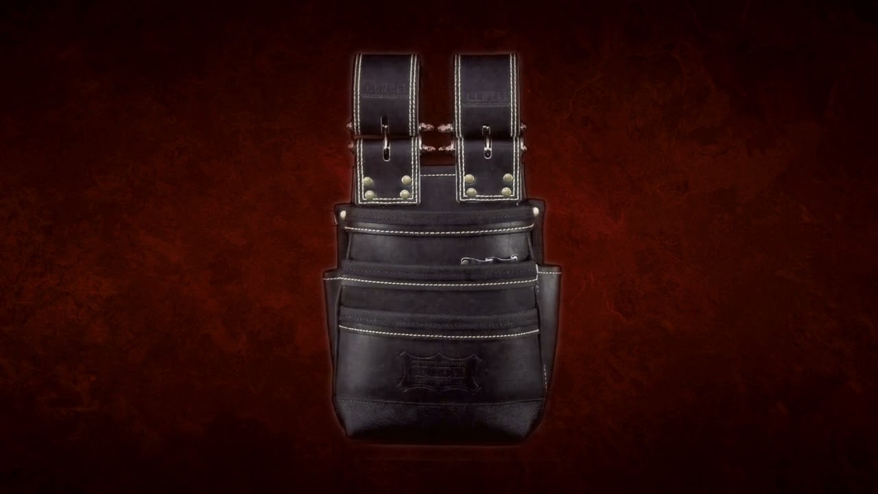 ニックス KGB-301DDX 最高級硬式グローブ革 チェーンタイプ 3段腰袋 ブラック【送料無料】