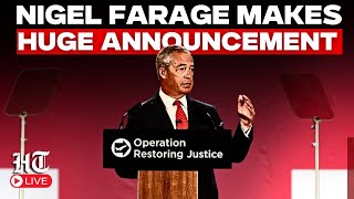 Nigel Farage Live |  Reform cuts fuel prices for the day at a petrol station in Derbyshire
